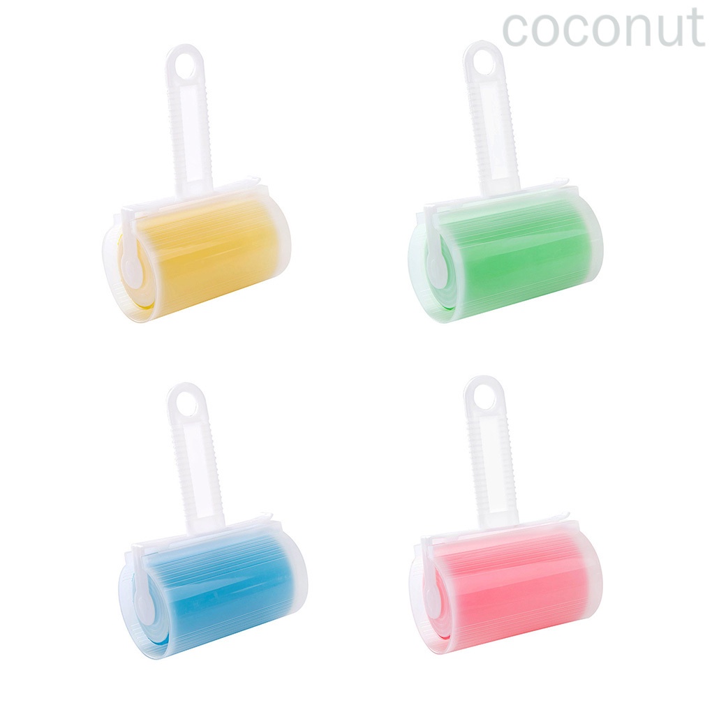 Cây Lăn Bụi Quần Áo Bằng Xơ Dừa Màu Vàng Có Thể Tái Sử Dụng