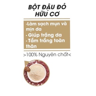 bột đậu đỏ nguyên chất 100% 500g