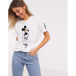 Áo thun Zara Disney mickey logo in tay