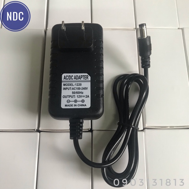 [Mã ELFLASH3 hoàn 10K xu đơn 20K] Nguồn 12V-2A [5.5x2.5mm] Cho TVBox, VTC, K+, MobiTV, Camera, Modem (Loại 1)