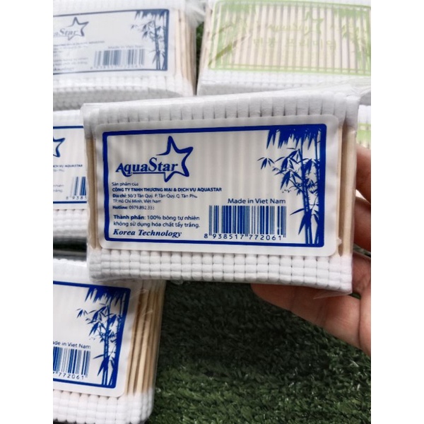 Tăm Bông ráy tai thân gỗ AquaStar