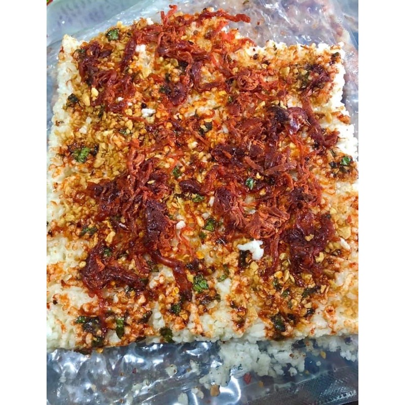 Cơm cháy nhà làm full toping gói 220g