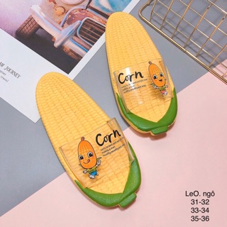 Dép Bắp ngô cho bé Hàng sẵn size 24/35