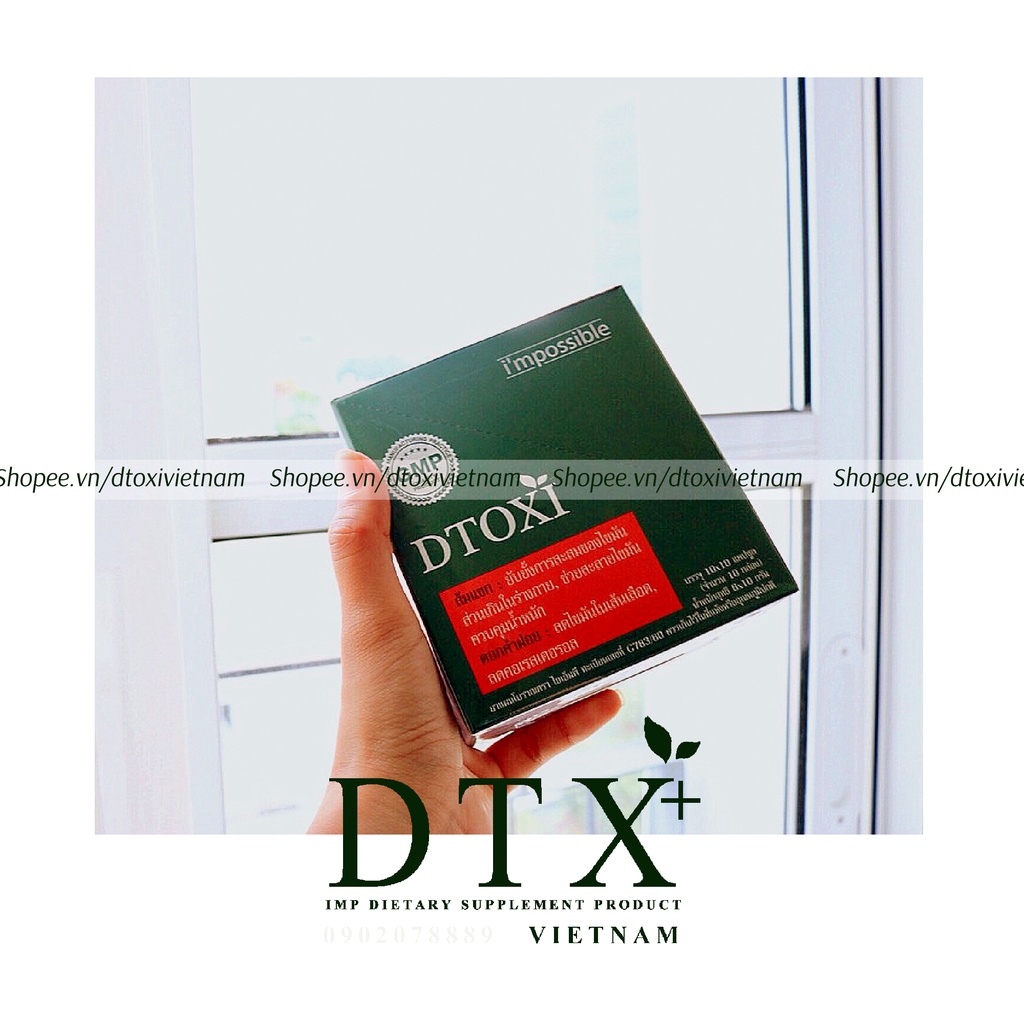 Viên Uống Thải Độc DTOXi | Hộp 100 Viên Nang | Chính Hãng Thái Lan