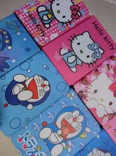 [SALE 10%] Bao da IPad hoạt hình Hello Kitty - Doraemon IPad