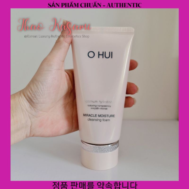 [Tách Set, Có Sẵn] Sữa rửa mặt Ohui Hồng Miracle Móiture Cleasing Foam 160ml