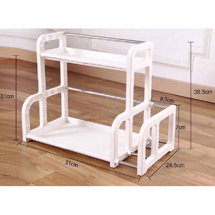 Kệ nhà bếp 2 tầng tiện ích Tashuan TS3623 - kệ đựng gia vị tiện dụng | BigBuy360 - bigbuy360.vn