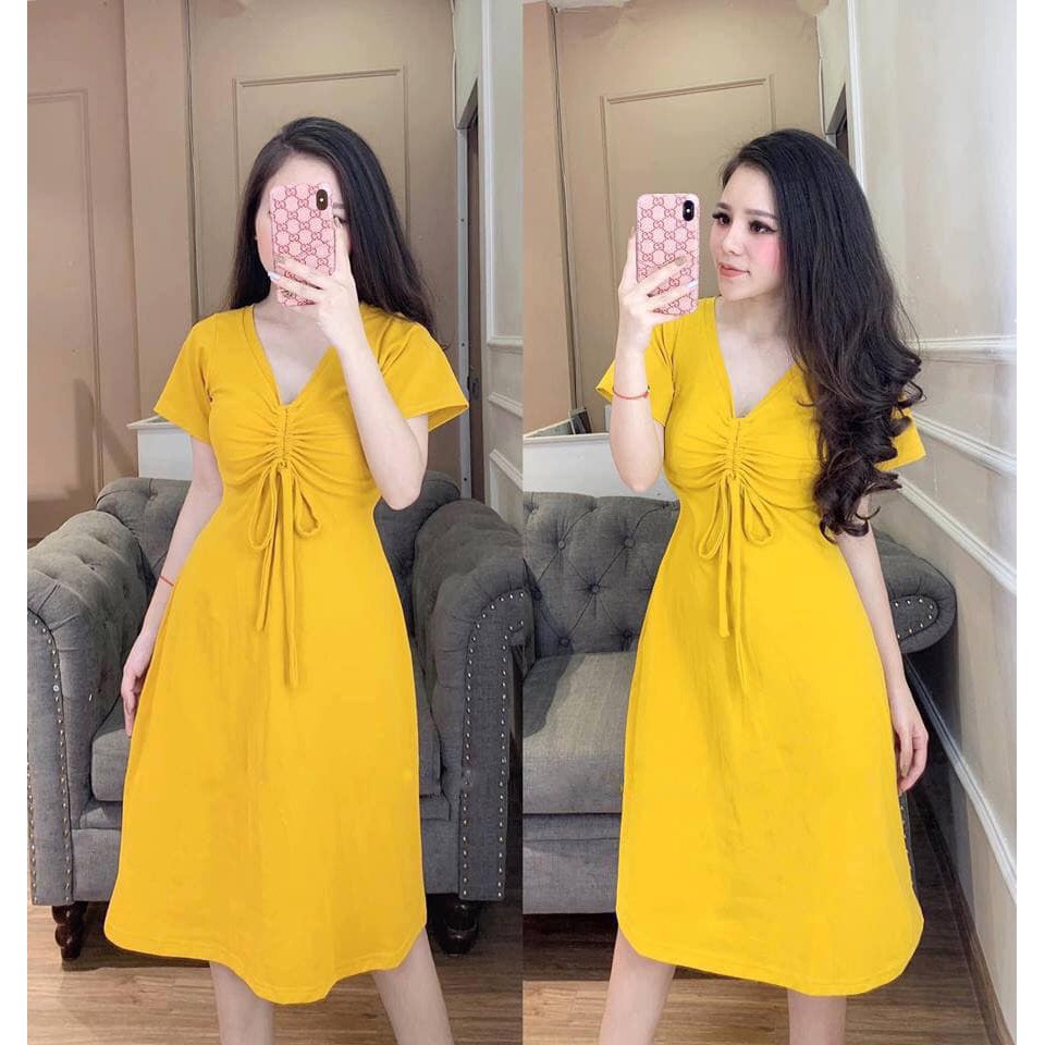 Váy Suông Rút Ngực Siêu Hot_Xưởng May Quang Anh