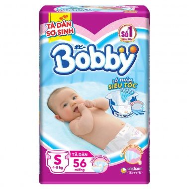 Tã Dán Bobby Size S 56 Miếng