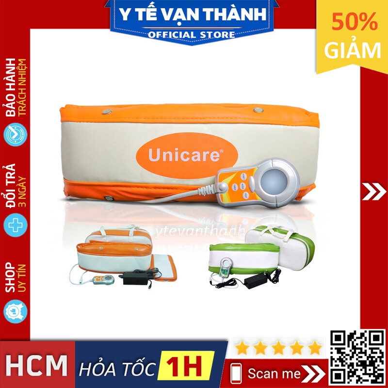 ✅ Đai Massage Bụng Có Làm Nóng: Unicare UCW1002 (Mát xa, Massa) (BH 12 Tháng) VT0095