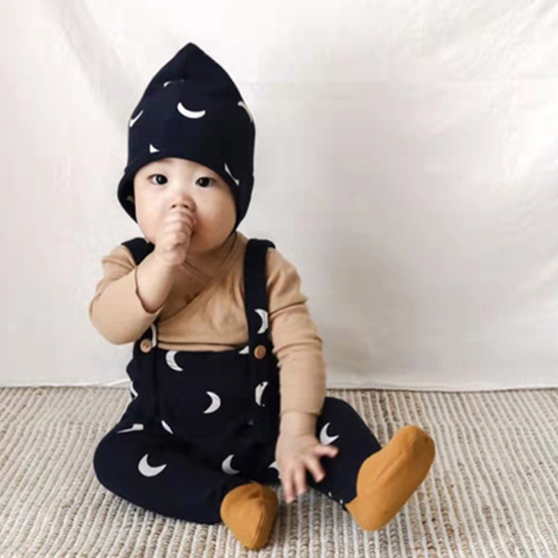 Mũ Beanie Cotton In Họa Tiết Dễ Thương Bảo Vệ Tai Cho Bé Sơ Sinh