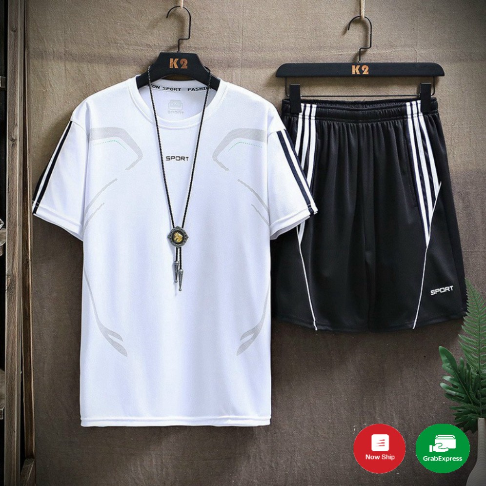 Bộ Thể Thao Nam Sport Chất Đẹp Thoáng Mát, Chạy Bộ, Gym BB61 +