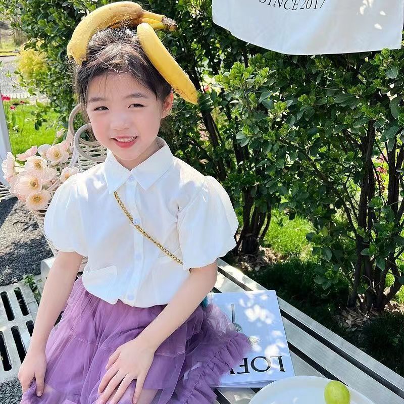 Set Áo Thun Tay Ngắn Phối Chân Váy Thời Trang Hè 2022 Mới Xinh Xắn Cho Bé Gái