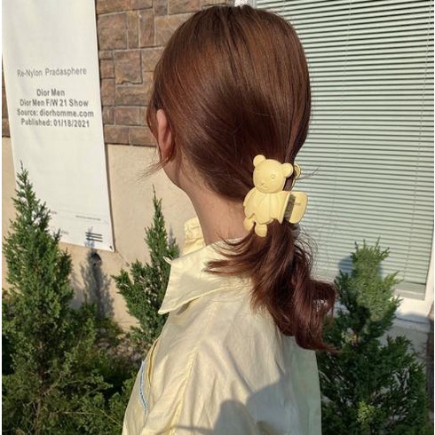 Kẹp tóc càng cua (gấp tóc) hình gấu nhiều màu xinh xắn DTonline (ngẫu nhiên) GAUVEST