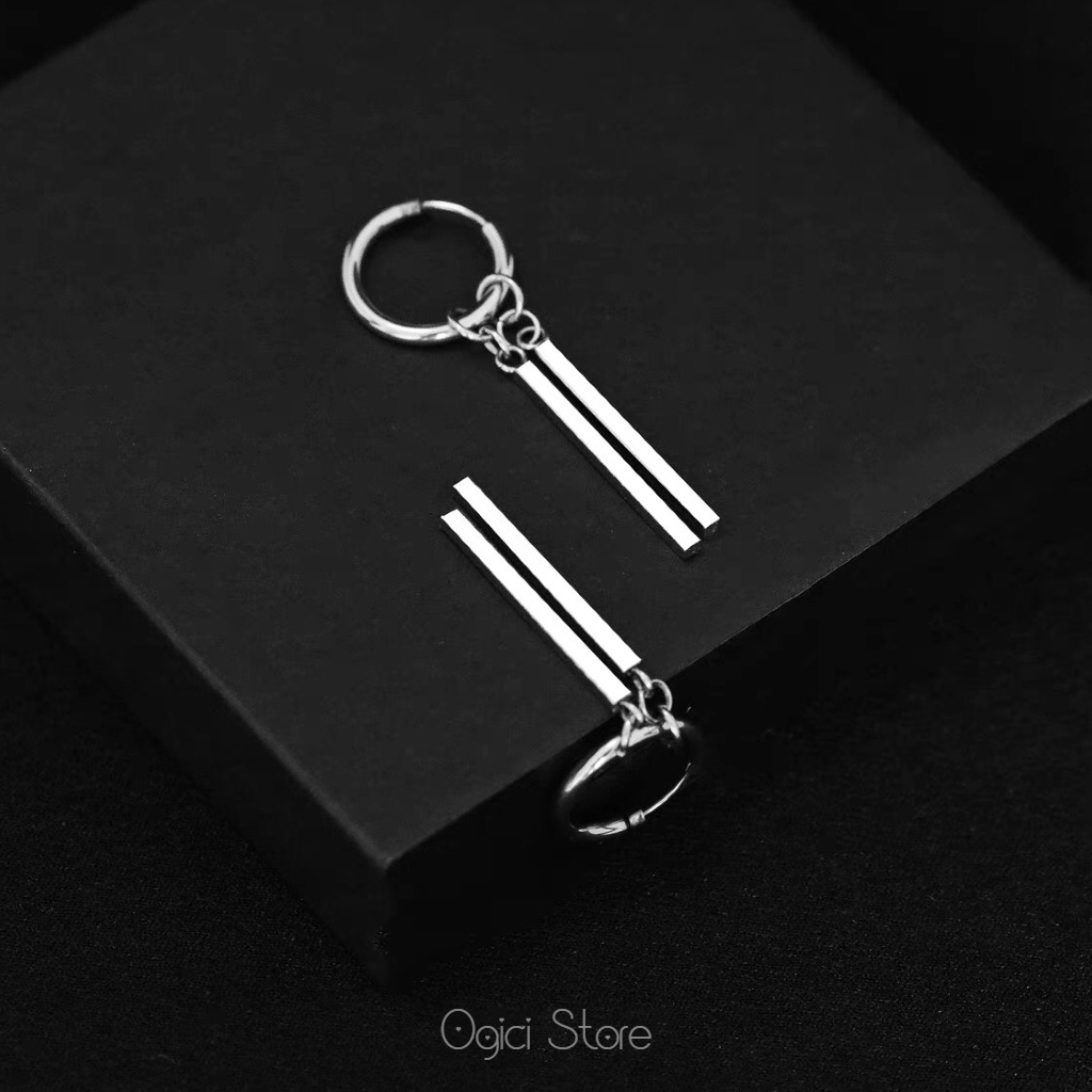 Bông tai, Khuyên tai nam nữ dáng tròn thanh thả phong cách hàn quốc độc đáo, Cá tính, Unisex, 1 chiếc