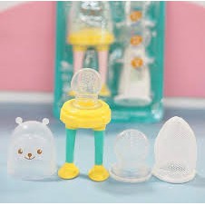 Túi Nhai Chống Hóc Bằng Vải Lưới và silicone - màu xanh bạc hà, màu hồng/ AG003  AG004