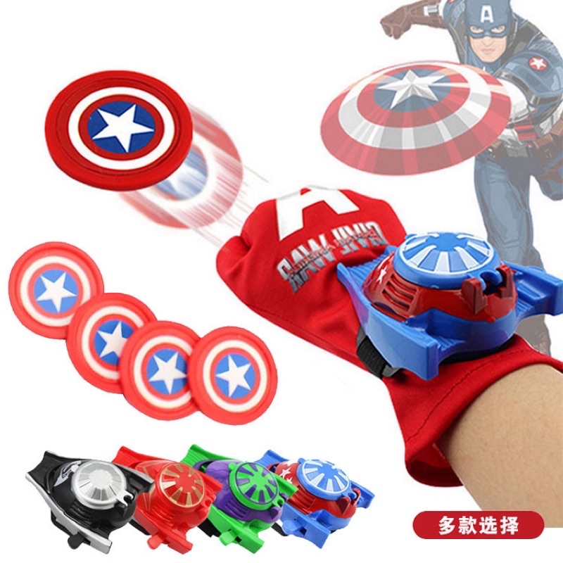 Phụ kiện kiếm, áo choàng, khiên, găng tay người Mỹ Captain