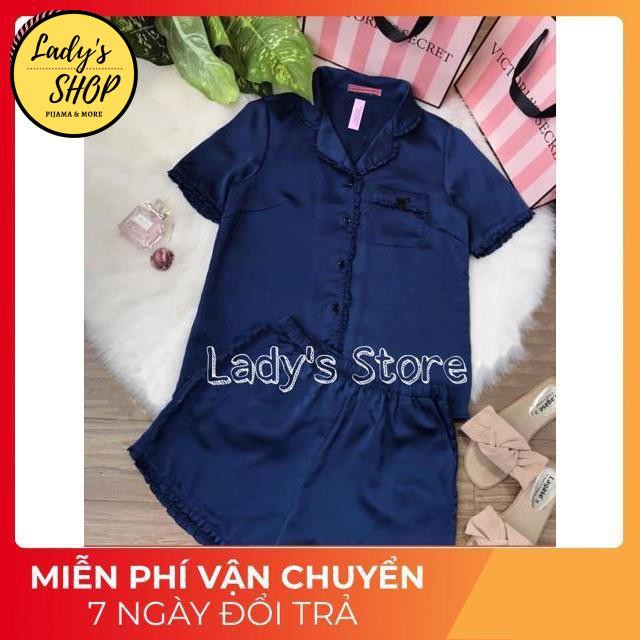 Đồ Bộ Pijama - BỘ LỤA PIJAMA VIỀN BÈO NƠ TÚI QUẦN SOOC [HÀNG CHUẨN ĐẸP | BigBuy360 - bigbuy360.vn