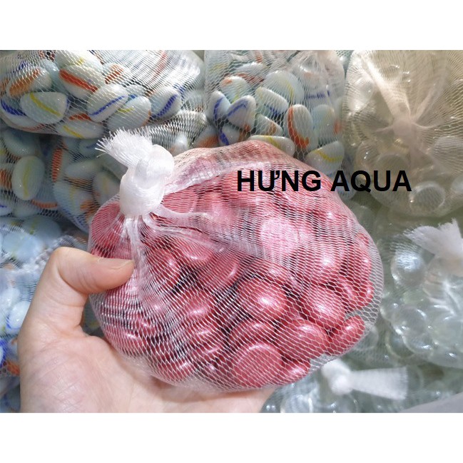 Sỏi thủy tinh màu trang trí bể cá, chậu cây, trải nền tiểu cảnh, decor không gian sống siêu rẻ