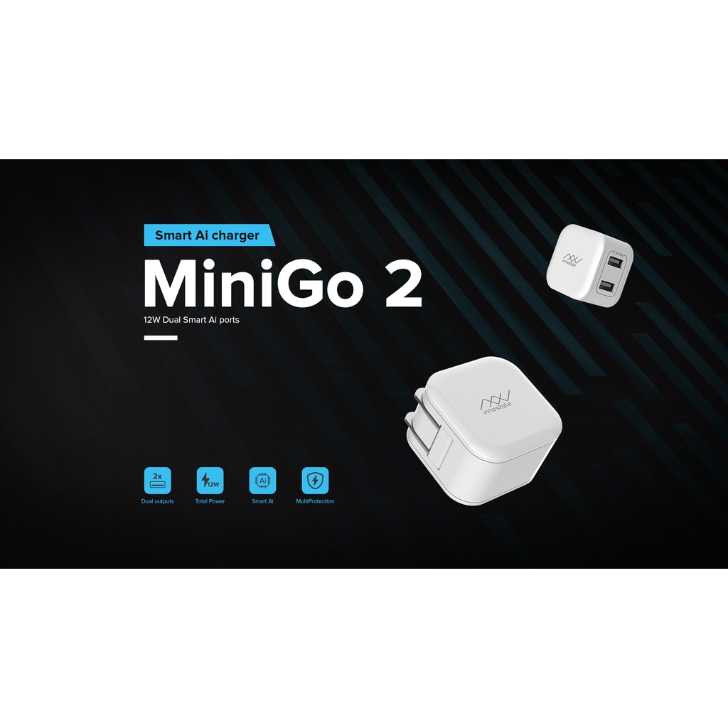 Sạc Innostyle 12W Smart AI Dành Cho Điện Thoại - Hàng Chính Hãng