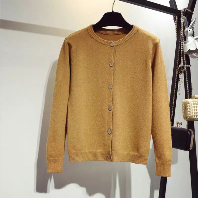 (HÀNG ORDER) Áo Cardigan len cúc cổ tròn M067-1 | BigBuy360 - bigbuy360.vn