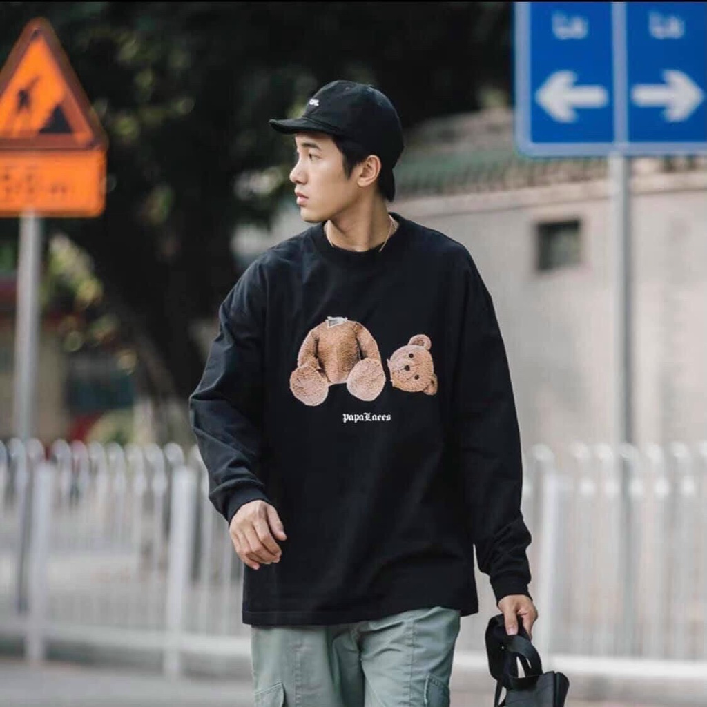 ÁO SWEATER GẤU NỬA CHẤT NỈ NGOẠI