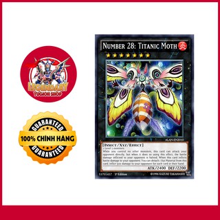 [Thẻ Bài Yugioh Chính Hãng] Number 28: Titanic Moth