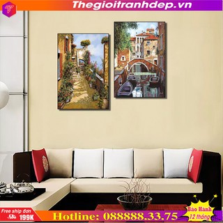 Tranh treo cầu thang nhà đẹp Q31D-6016