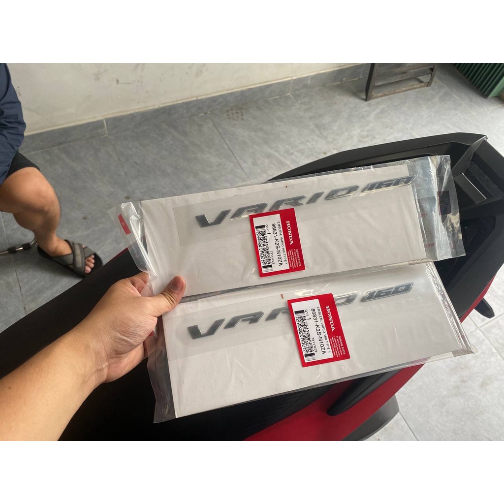 Tem chữ nổi VARIO 160 2022 chính hãng Honda indonesia 86831K2SN10ZA