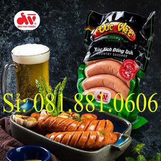Xúc xích đồng quê Đức Việt- Chuẩn vị Đức, Gói 350gr. Date mới nhất