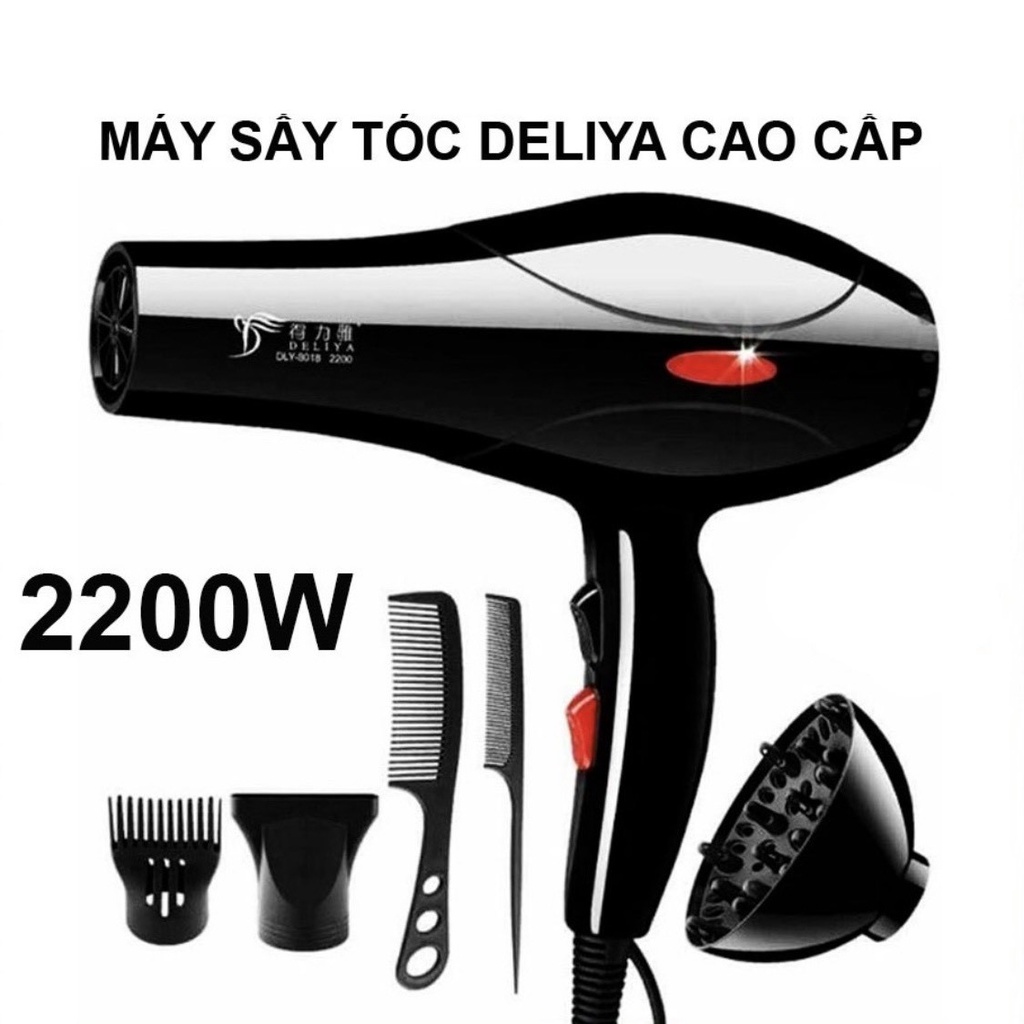 Máy Sấy Tóc DELIYA Chính Hãng 2 Chiều Nóng Lạnh Công Suất Lớn Tặng Kèm 2 Món - LAVITA