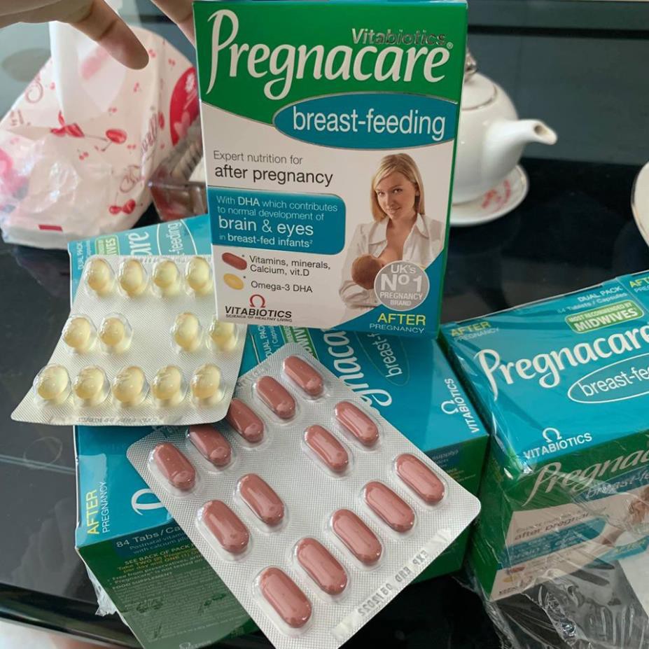 Vitamin bú Anh Pregnacare Breast Feeding cho mẹ sau sinh 84 viên - UK