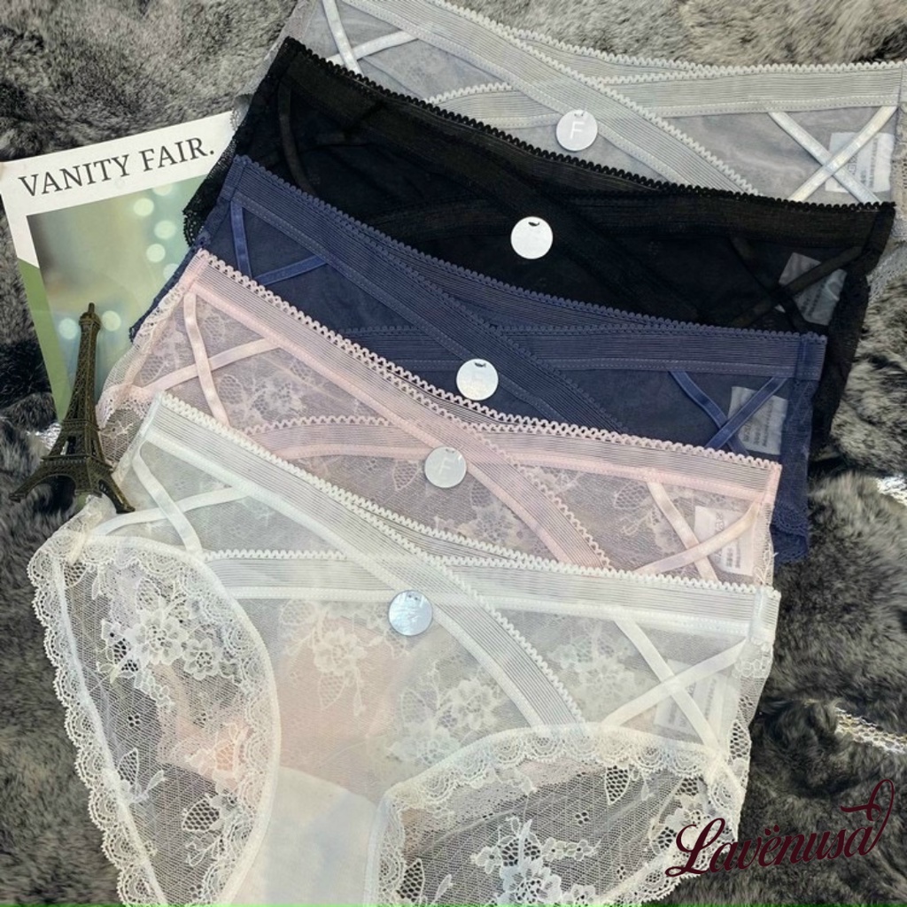 Quần lót ren nữ cạp chéo gợi cảm quyến rũ siêu đẹp freesize LAVENUSA QL112