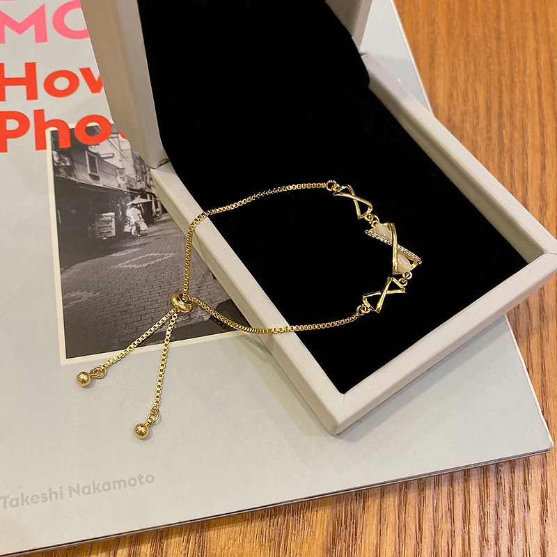 Vòng đeo tay YeYi C203 đính đá mắt mèo chất liệu thép titan thời trang