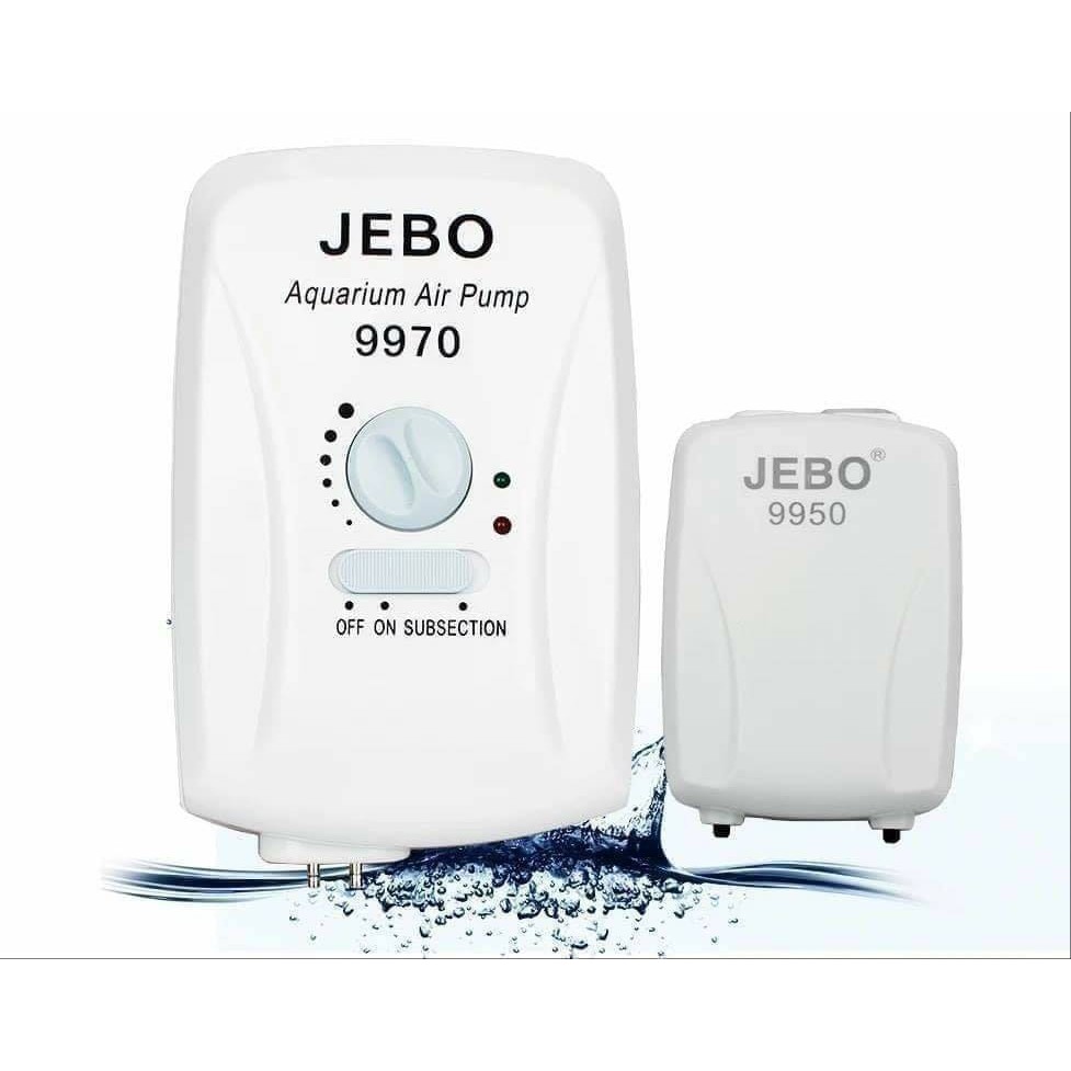 Máy sủi oxy tích điện Jebo 9970 dùng cho hồ cá cảnh