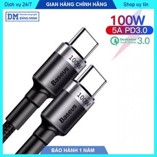 Dây sạc nhanh 100W type C to Type C phù hợp sạc cho các thiết bị cổng sạc type C – DMtech