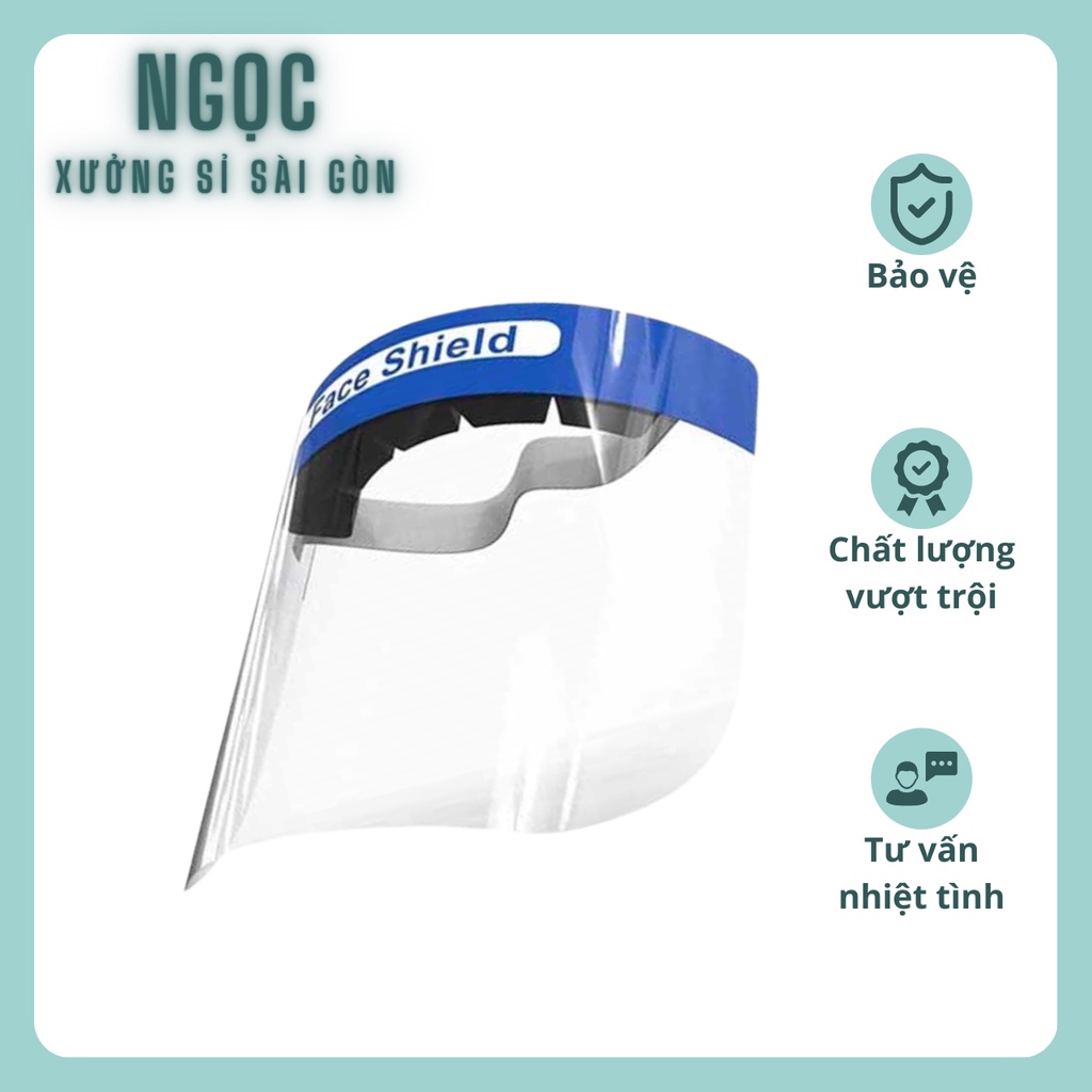 Mặt nạ kính chống giọt bắn Face Shield có mút chỉnh được size vừa với đầu loại cao cấp