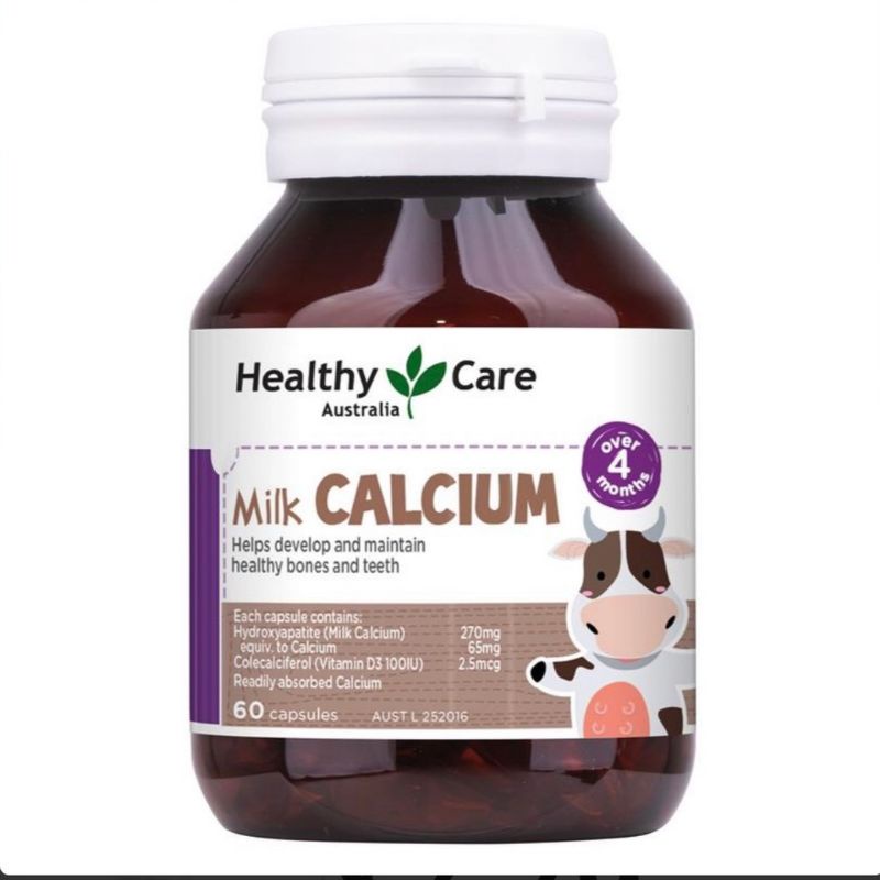 canxi sữa ,MIlk Calcium Healthy care 60 viên Úc