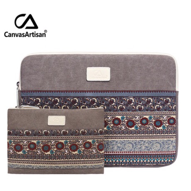 Túi chống sốc cho Laptop, Macbook CanvasArtisan chống sốc 6 chiều + tặng kèm ví thổ cẩm | BigBuy360 - bigbuy360.vn