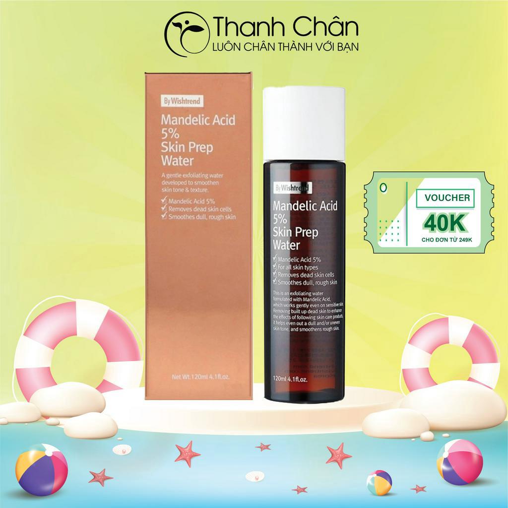 Dung Dịch Tẩy Da Chết Hoá Học By Wishtrend Mandelic Acid 5% Skin Prep Water 120ml