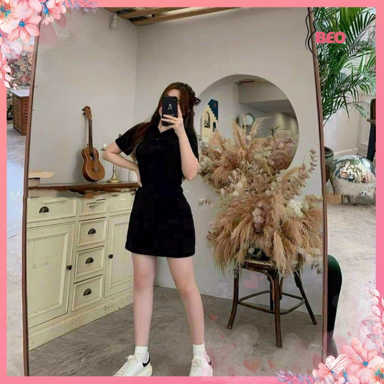 🔥BIGSIZE 60-90 KG🔥 Đầm thun polo bigsize 🔥FREESHIP🔥 béo mập xinh size lớn giá rẻ đẹp