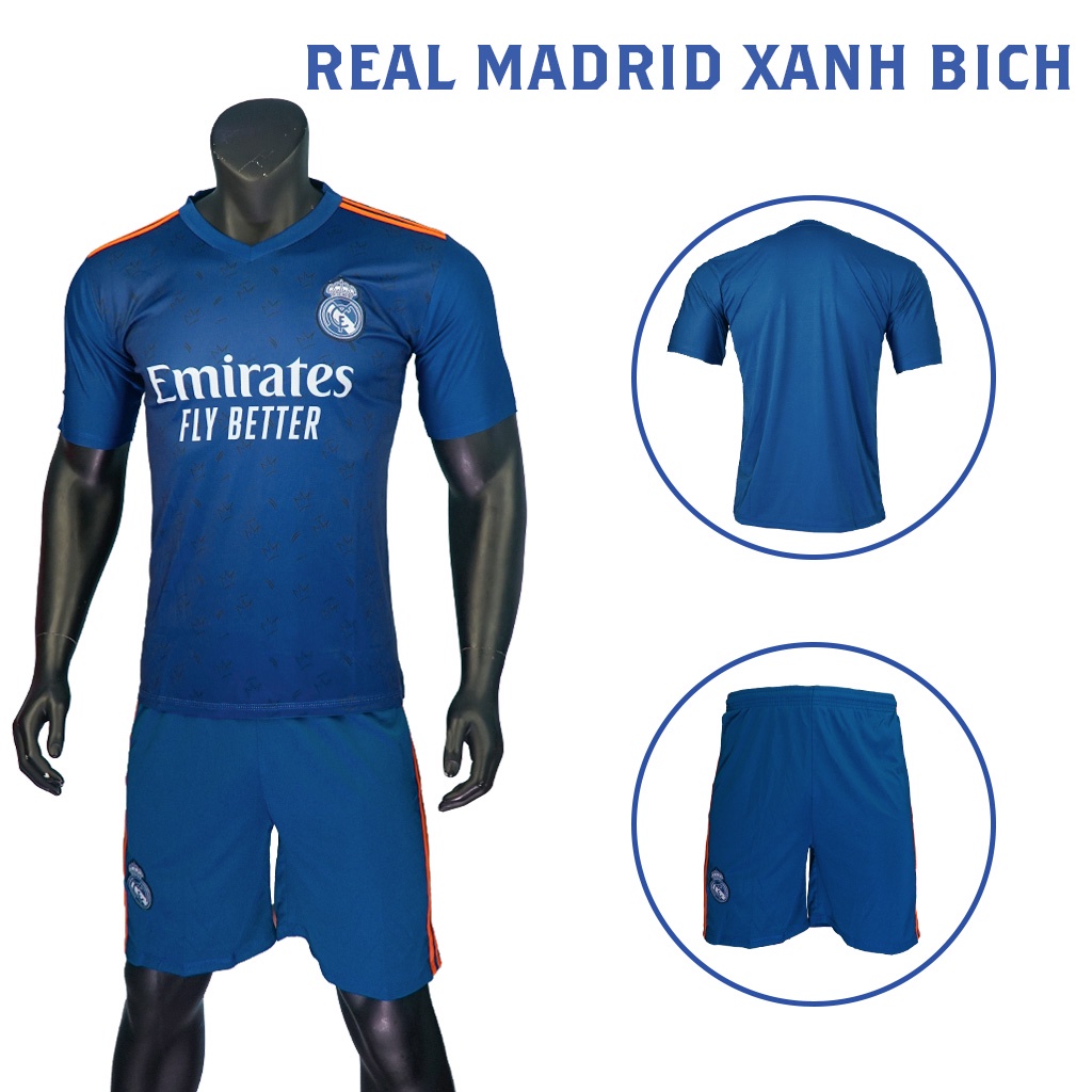 Quần áo đá bóng, QUẦN ÁO MK REAL MADRID mới nhất năm  2022