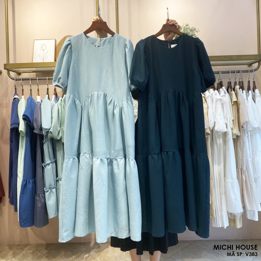 Đầm Babydoll Dáng Suông Dài MICHI House V383 Váy Xuông Chất Xốp Mát Freesize Dễ Mặc Xinh | BigBuy360 - bigbuy360.vn