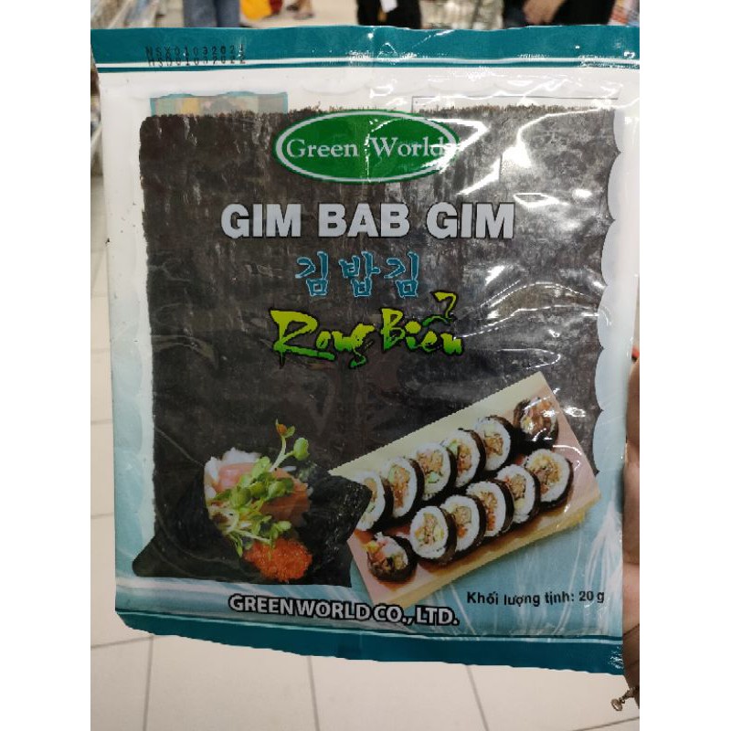 RONG BIỂN CUỘN CƠM GIMBAB 20G