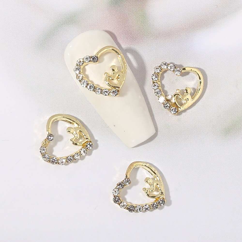 Móng Tay Ngọc Trai Kim Cương Ngọc Trai Hình Đầu Ngựa Có Vương Miện Đính Kim Cương Ngọc Trai Hoàn Thiện Mặt Cười Nghệ Thuật Mới