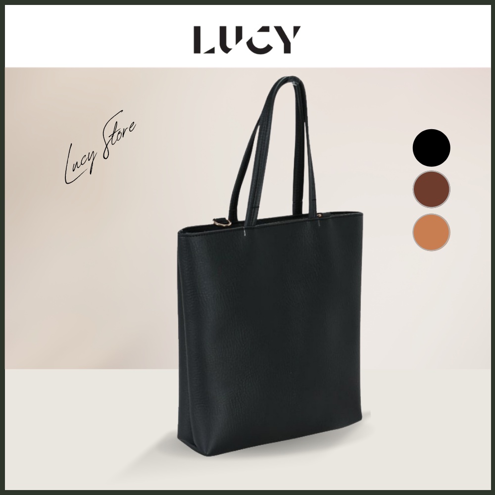 Túi Tote da của nữ Lucy Store túi xách hoặc đeo chéo công sở túi học sinh đựng vừa khổ A4
