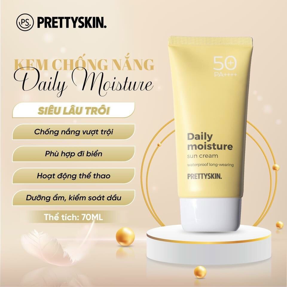 Kem Chống Nắng PrettySkin đủ 4 màu cho mọi loại da