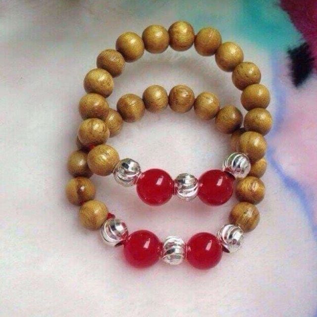 [ FREESHIP 50K ] Vòng dâu tằm 3 bi bạc cho bé( mic theo mệnh)