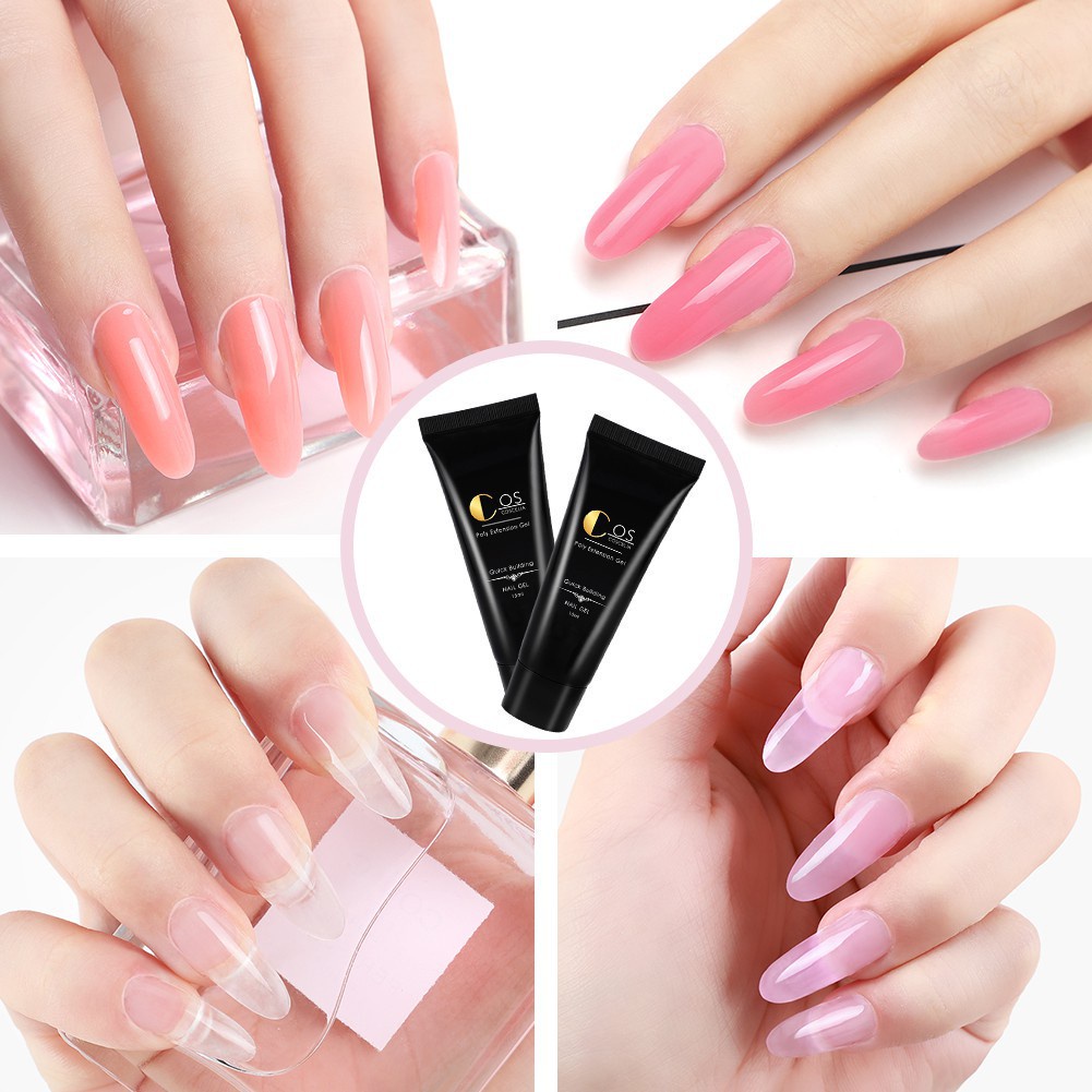 1 Hộp Gel Nối Dài Móng Tay COSCELIA 10 Màu 30ml