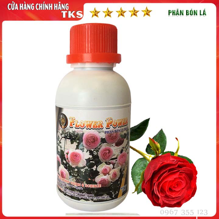Phân Bón Lá Hoa Hồng Kích Mầm Chồi, Dưỡng Hoa, Phục Hồi Sau Ra Hoa FLOWER POWER 100ml